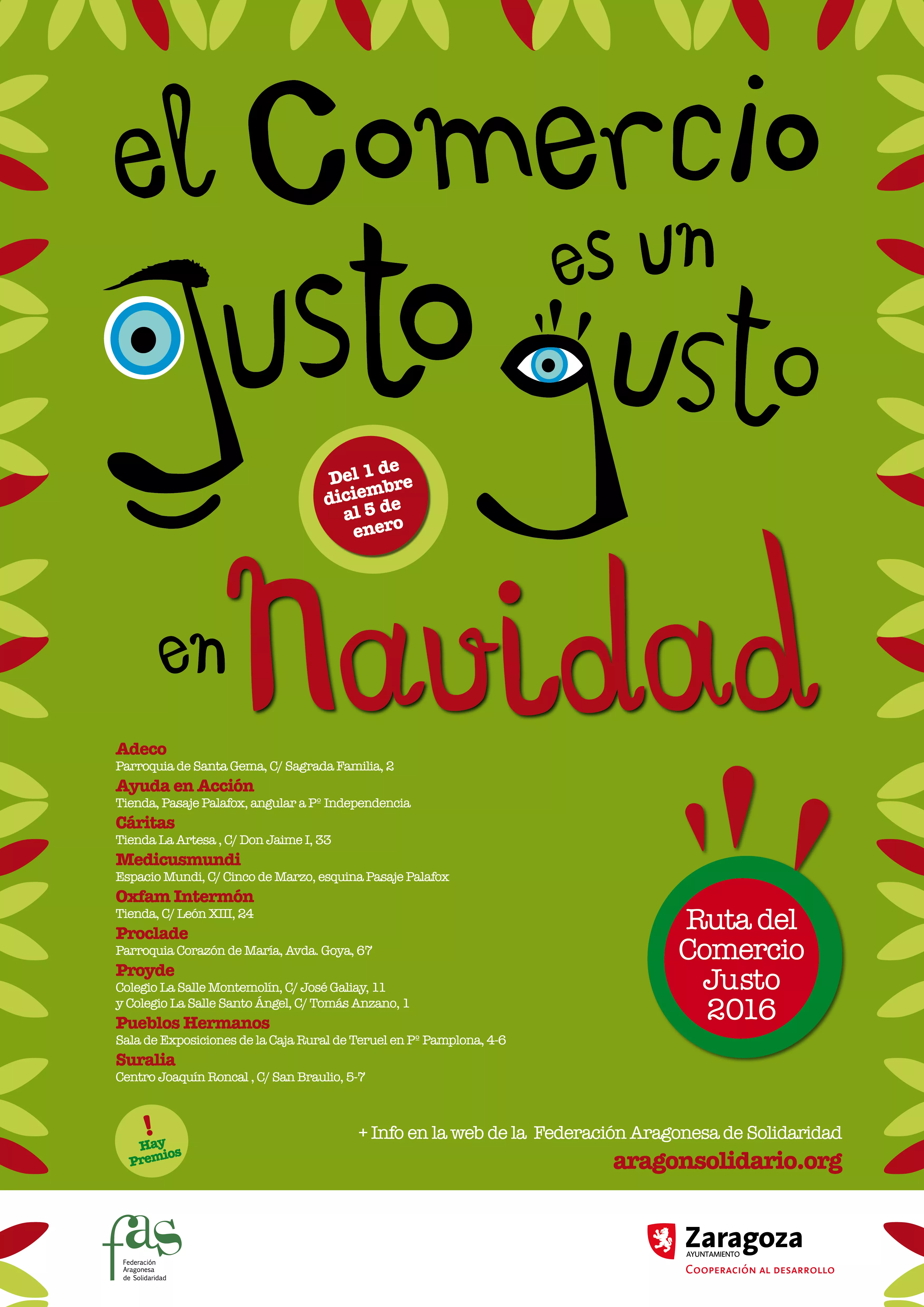 Cartel Justo en Navidad 2016