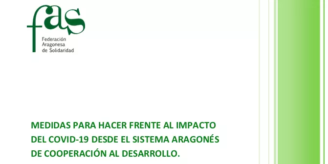 Medidas para hacer frente al impacto del COVID-19 desde el sistema aragonés de cooperación al desarrollo