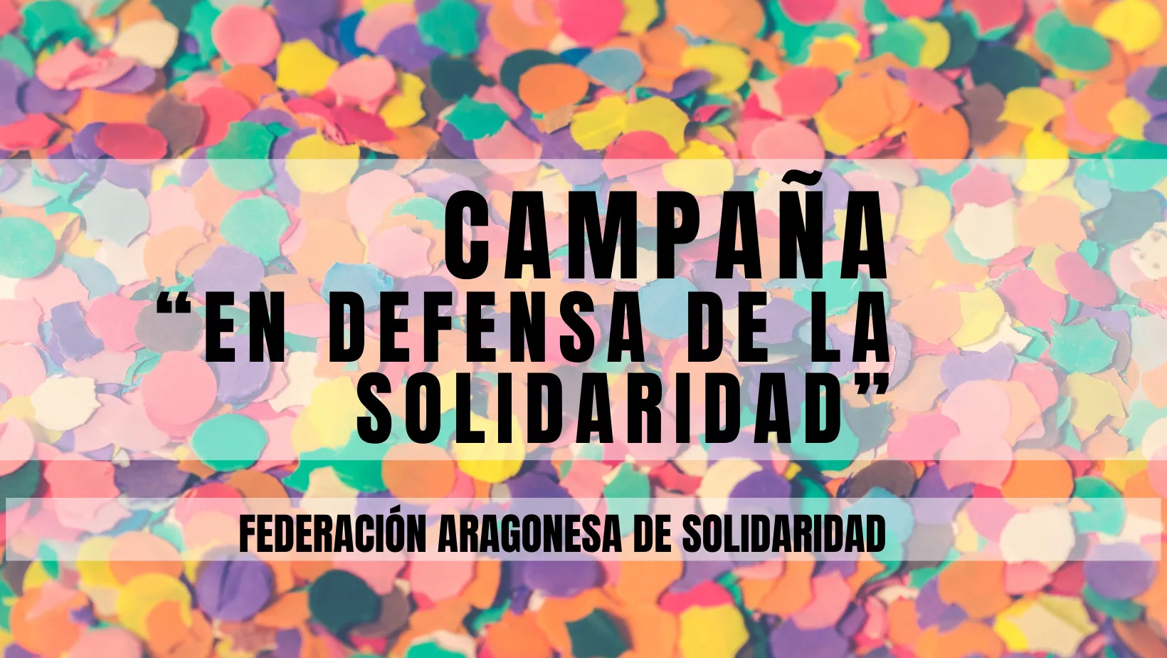 Campaña “En defensa de la SOLIDARIDAD”